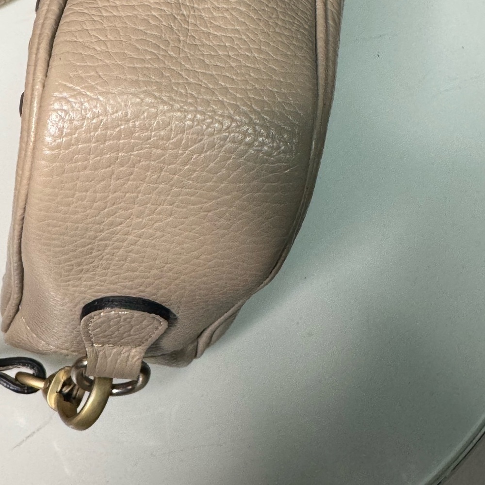 GENUINE VALENTINO LEGENDARY Light Tan Studded Crossbody Bag - Picture 5 of 8